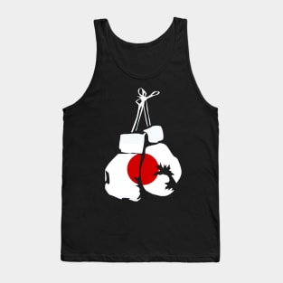 Japanese Flag Boxing Gloves for Japanese Boxers Tank Top